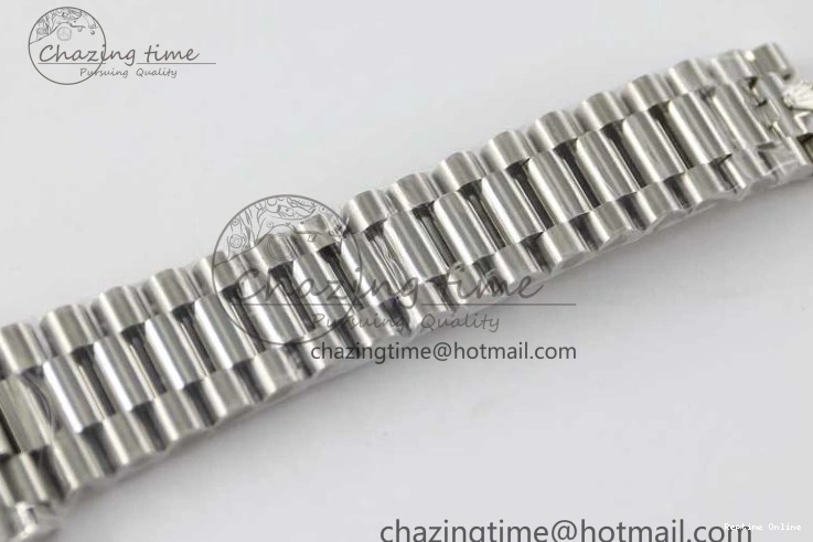 0126 FashionForward Day Date 40mm SS 904L Steel TWF 1:1 Best Edition Meteorite Crystal Dial on SS Bracelet A 2360